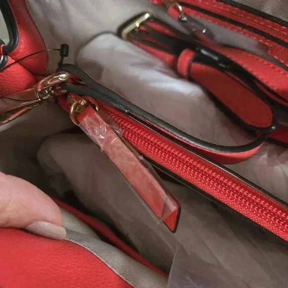 NWT Nine West Gabriella Jet Set - Handbag - pepper red crossbody - Picture 7 of 14